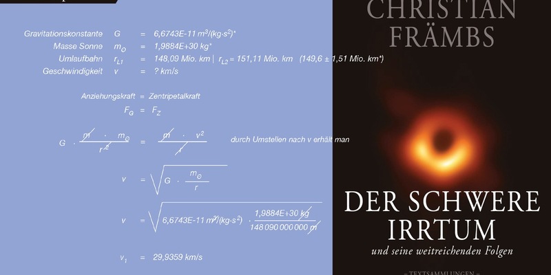 Über die wahren Ursachen der Gravitation, Sternen- und Planetenbewegungen / Der schwere Irrtum und seine weitreichenden Folgen / Textsammlungen - Foto: presseportal.de