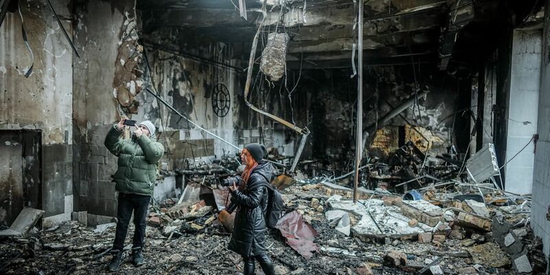 Bei dem Angriff auf die Hafenstadt Odessa wurde eine Näherei zerstört. - Foto: Kay Nietfeld/dpa