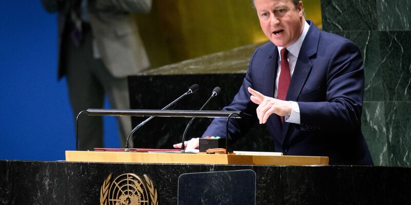 «Wir sind mit einer Situation furchtbaren Leidens in Gaza konfrontiert»: David Cameron. - Foto: Bernd von Jutrczenka/dpa