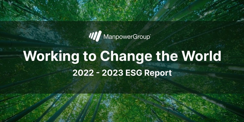 Fortschritte für Mensch und Umwelt / ManpowerGroup legt 3. ESG-Report Working to Change the World vor - Foto: presseportal.de