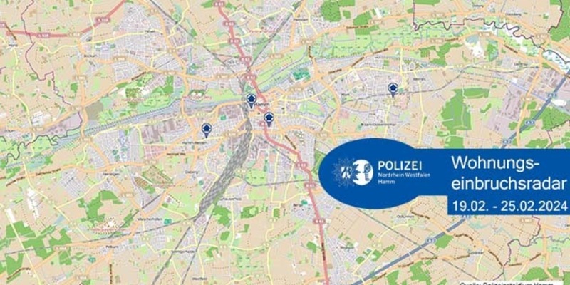 POL-HAM: Wohnungseinbruchsradar Hamm für die Woche vom 19. Februar bis 25. Februar - Foto: presseportal.de