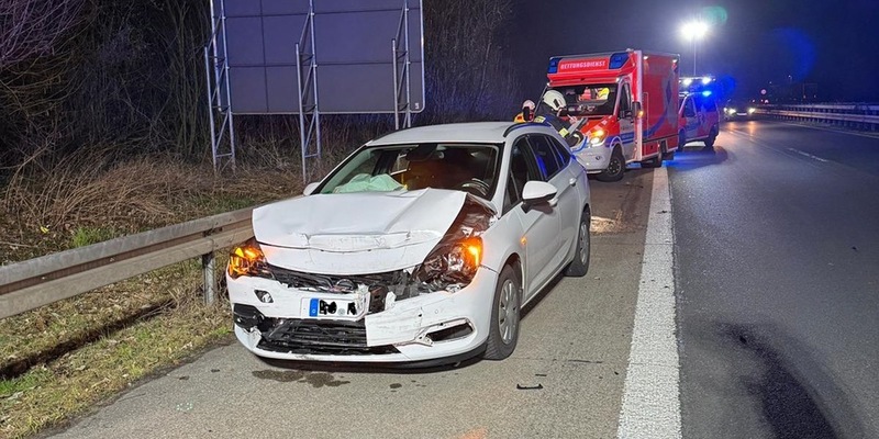 FW-EN: 2 PKW verunfallen auf Autobahn - Foto: presseportal.de