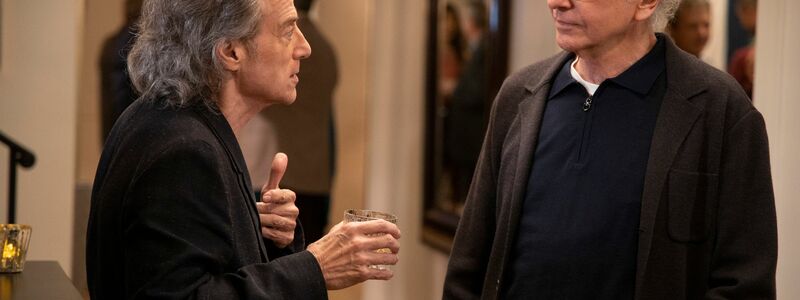 Richard Lewis (l) mit Larry David in einer Szene aus Staffel 10 von «Curb Your Enthusiasm». - Foto: John P. Johnson/HBO/AP