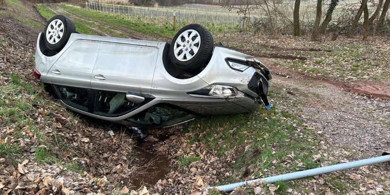 POL-PDLD: Edenkoben - Von der Fahrbahn abgekommen - Foto: presseportal.de