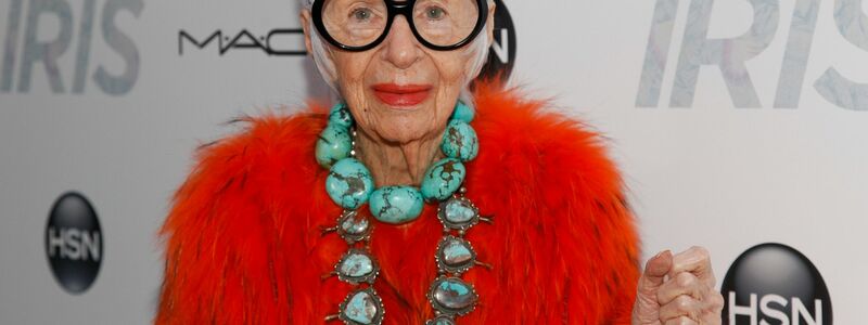 Die US-Mode-Ikone Iris Apfel starb im Alter von 102 Jahren. - Foto: Andy Kropa/Invision/AP/dpa