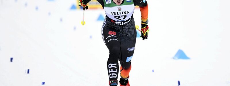 Victoria Carl lief in Lahti auf den zweiten Platz. - Foto: Vesa Moilanen/Lehtikuva/dpa