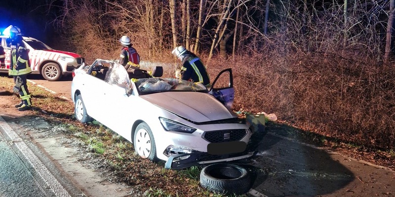 FW Düren: Verkehrsunfall am frühen Abend - Foto: presseportal.de
