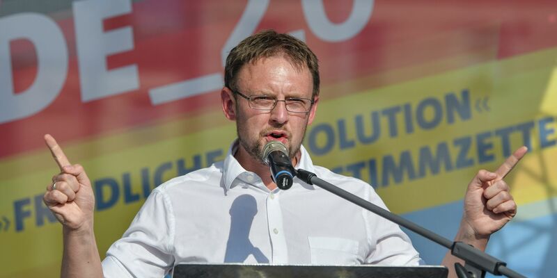 Einziger Kandidat für die Bürgermeisterwahl in Großschirma: der AfD-Politiker Rolf Weigand - Foto: Patrick Pleul/dpa-Zentralbild/dpa