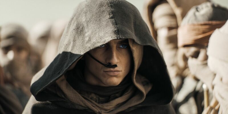 Timothée Chalamet als Paul Atreides in einer Szene des Films «Dune: Part Two». - Foto: -/Warner Bros./dpa