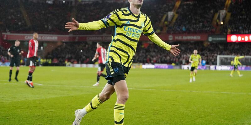 Traf zum zwischenzeitlichen 4:0 in Sheffield: Arsenals Kai Havertz. - Foto: Nick Potts/PA Wire/dpa