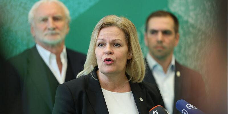 Rudi Völler, Nancy Faeser, Philipp Lahm am 06.03.2024 - Foto: über dts Nachrichtenagentur