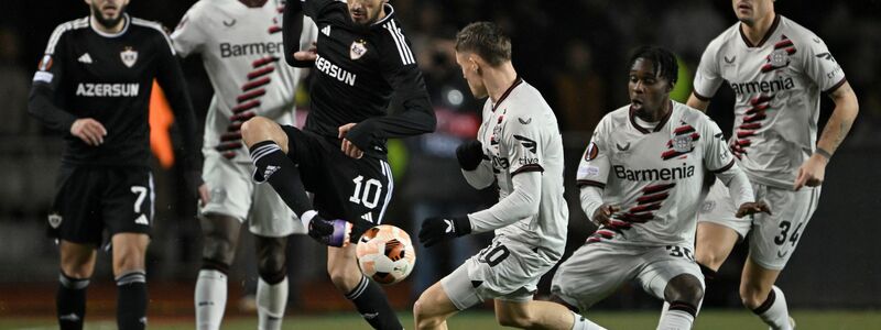 Bayer Leverkusen kam nach einem 0:2-Rückstand bei Agdam noch zum Ausgleich. - Foto: Federico Gambarini/dpa