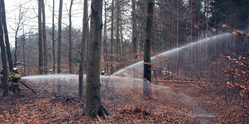 FW Dresden: Waldbrandübung in der Dresdner Heide - Foto: presseportal.de
