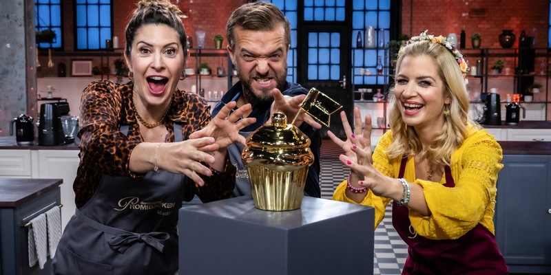 Madita van Hülsen Mathias Mester Susan Sideropoulos Das große Promibacken - Foto: SAT.1/Claudius Pflug, presseportal.de
