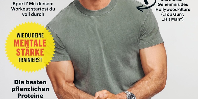 Filmstar Glen Powell verrät in Men's Health: Ich habe in Briskets Gesicht gesehen und mich verliebt. - Foto: presseportal.de