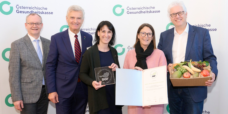 HARTL HAUS Auszeichnung BGF - Foto: Österreichische Gesundheitskasse/APA-Fotoservice/Hörmandinger über pressetext.de