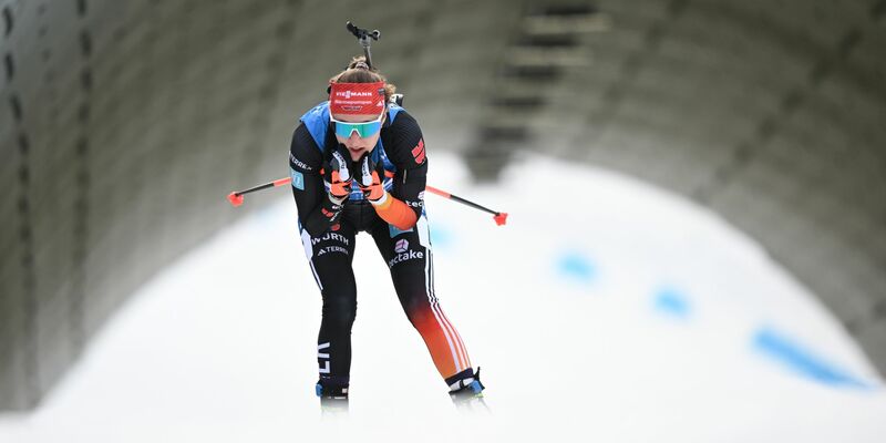 Janina Hettich-Walz erreichte beim Sprint in Canmore als einzige Deutsche die Top Ten. - Foto: Hendrik Schmidt/dpa/Archivbild