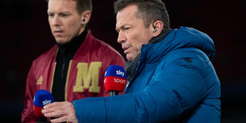 Sky-Experte Lothar Matthäus (r.) und Julian Nagelsmann. - Foto: Sven Hoppe/dpa