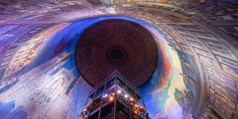 Eine Hommage an den Impressionismus: Neues Panorama DIE KATHEDRALE VON MONET von Yadegar Asisi eröffnet im Panometer Leipzig - Foto: presseportal.de