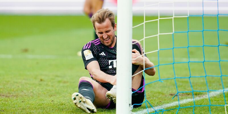 Bayerns Harry Kane ist beim Spiel gegen Darmstadt umgeknickt. - Foto: Uwe Anspach/dpa