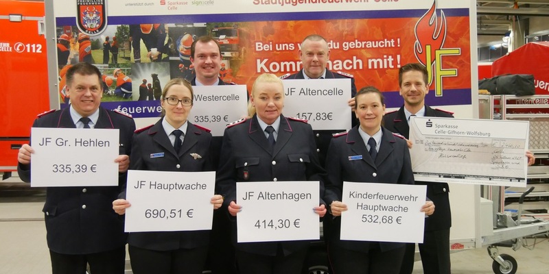 FW Celle: 2.466,10 Euro für die Jugendarbeit der Stadtfeuerwehr Celle durch Benefizkonzert des Symphonischen Blasorchesters Celle - Foto: presseportal.de
