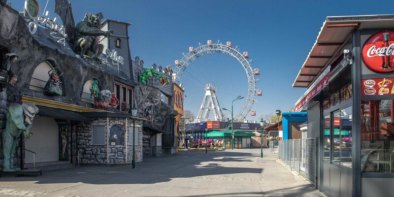 Prater im Lockdown am 28. März 2020 - Foto: Versal.at über pressetext.de