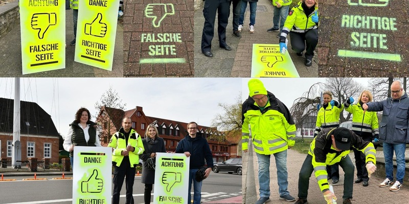 POL-EL: Emsland/Grafschaft Bentheim - Neue Piktogramme für die Aktion Geisterradler (Foto) - Foto: presseportal.de