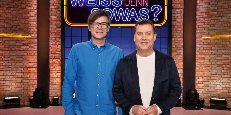 Quizexperten treffen auf Ratefüchse - Jens Riewa und Ralph Caspers bei Wer weiß denn sowas? / Das Ratequiz in der Woche vom 2. bis 5. April 2024, um 18:00 Uhr im Ersten - Foto: presseportal.de