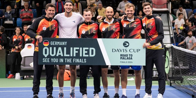 Die deutschen Tennis-Herren bestreiten ihre Gruppenspiele in China. - Foto: Boglarka Bodnar/MTI/AP/dpa