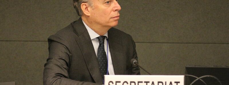 Dario Liguti, bei der UN-Wirtschaftskommission für Europa (Unece) Direktor für nachhaltige Energie, beim Globalen Methan-Forum. - Foto: -/Unece/dpa