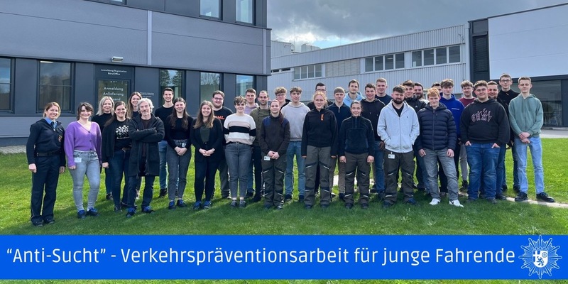 POL-PPTR: Aktionstag Anti-Sucht - Verkehrspräventionsarbeit für junge Fahrer - Foto: presseportal.de