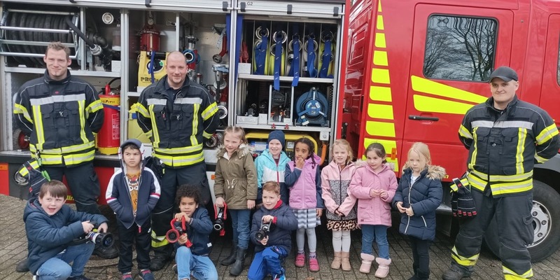FW-KLE: Brandschutzerziehung mit der KITA Glücksklee: Da sein, damit es nicht brennt - Foto: presseportal.de
