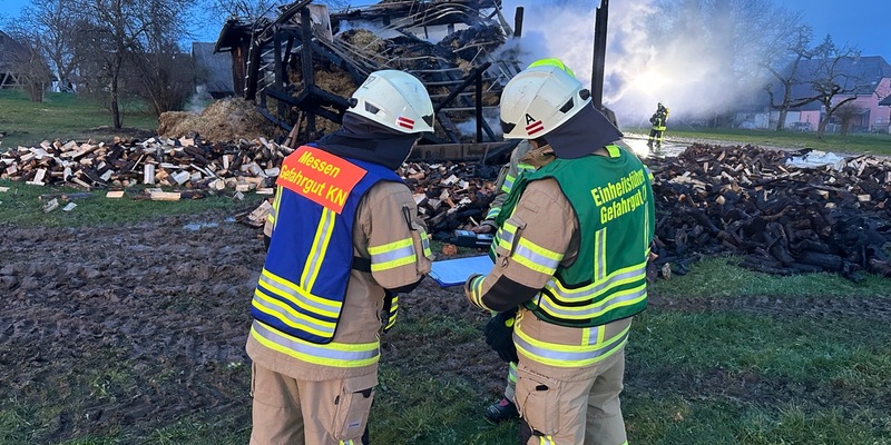 FW Konstanz: Überlandhilfe CBRN-Erkunder bei Scheunenbrand - Foto: presseportal.de