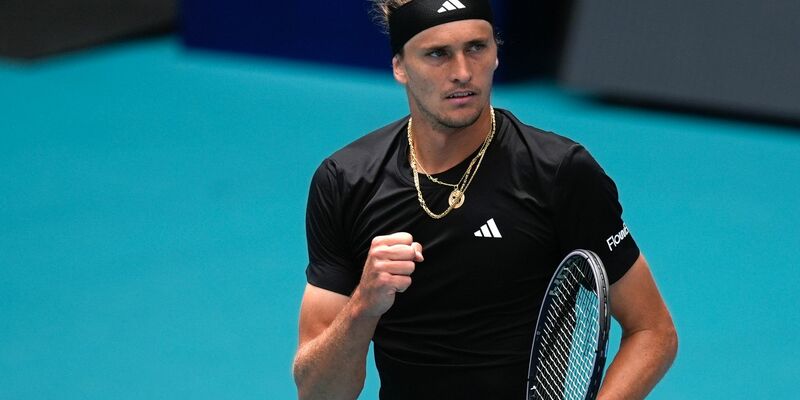 Steht in Miami im Achtelfinale: Alexander Zverev. - Foto: Rebecca Blackwell/AP/dpa
