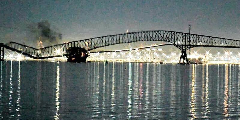 Webcam-Bilder zeigen Einsturz einer Brücke am 26.03.2024 - Foto: Bay Area Mechanical Services, über dts Nachrichtenagentur