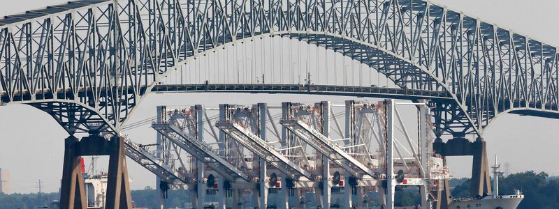 Blick auf die Francis Scott Key Bridge in Baltimore (Archivbild). - Foto: Patrick Semansky/AP/dpa