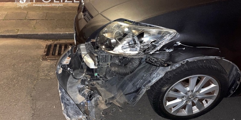 POL-PPWP: Toyota massiv beschädigt und geflüchtet - Foto: presseportal.de