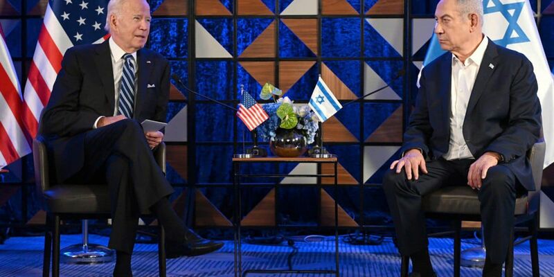 US-Präsident Joe Biden (l.) und Israels Premier bei einem Treffen in Tel Aviv im Oktober vergangenen Jahres. - Foto: Avi Ohayon/GPO/dpa