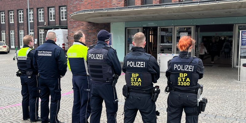 POL-OB: Gemeinsame Kontrolle von Polizei, Bundespolizei und Kommunalem Ordnungsamt am Hauptbahnhof - Foto: presseportal.de