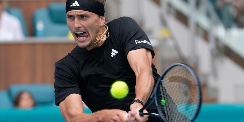 Steht in Miami im Halbfinale: Alexander Zverev. - Foto: Lynne Sladky/AP/dpa
