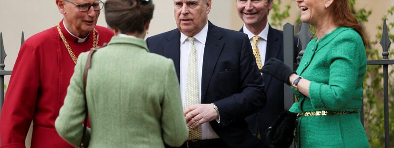 Unter den Gottesdienstbesuchern in Windsor war auch Prinz Andrew. - Foto: Hollie Adams/PA Wire/dpa