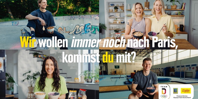 Für Athlet:innen. Für Fans. Für alle. / Power-Frühstück: Offizielle Team Deutschland Müslis geben Vorgeschmack auf Paris - Foto: presseportal.de