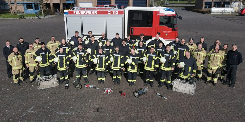 FF Goch: Grundausbildung der Feuerwehr Goch umfasst 160 Stunden - Foto: presseportal.de