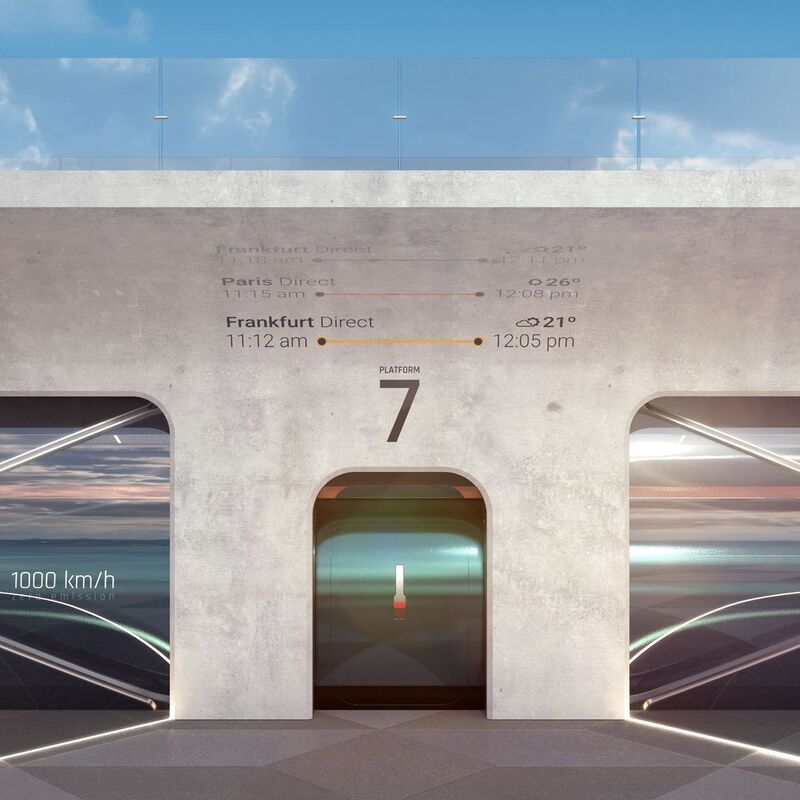 2030, so schätzen die Hyperloop-Macher, wird es die erste echte Strecke auch für Menschen geben. - Foto: -/European Hyperloop Center/dpa