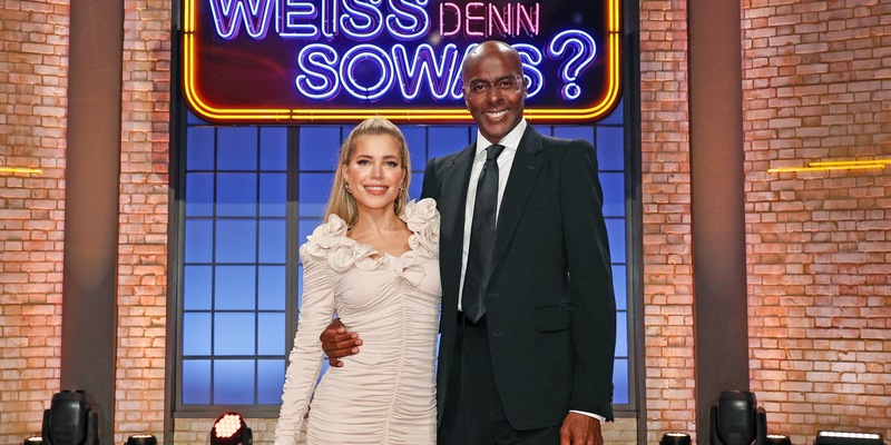 Das talentierte Superduell: Sylvie Meis und Bruce Darnell bei Wer weiß denn sowas? / Das Wissensquiz vom 15. bis 19. April 2024, um 18:00 Uhr im Ersten - Foto: presseportal.de