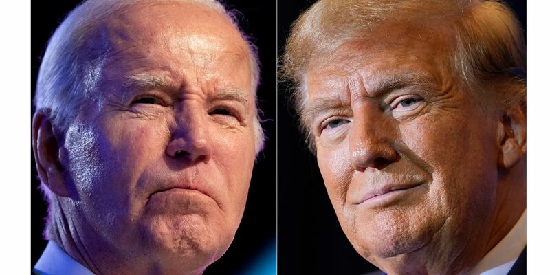 Joe Biden (l) und Donald Trump treten zur US-Präsidentschaftswahl an. - Foto: --/AP/dpa