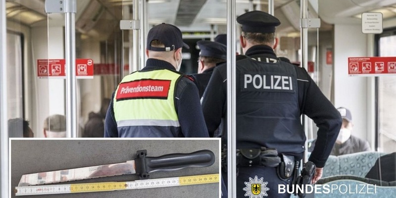 Bundespolizeidirektion München: Bedrohung mit Messer / Angriff gegen DBS-Mitarbeiter - Foto: presseportal.de