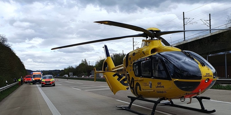 FW VG Asbach: Verkehrsunfall auf der Autobahn A3 - Foto: presseportal.de