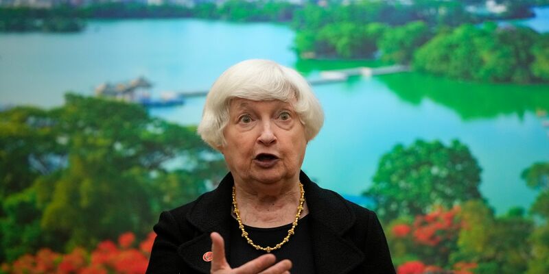 US-Finanzministerin Janet Yellen ist für Gespräche in China. - Foto: Andy Wong/Pool AP/AP