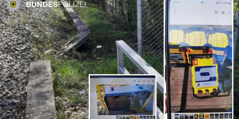 Bundespolizeidirektion München: Diebstahl an DB-Baustelle / 48.000 Euro Schaden - Foto: presseportal.de